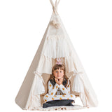 MINICAMP Boho Style Teepee Tent for Kids With Curtains