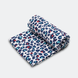 XL BLUE LEOPARD MUSLIN - For 5+ Month Old Babies