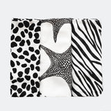 ANIMAL PRINT MUSLIN 3-PACK - For Newborn to 4 Month Old Babies