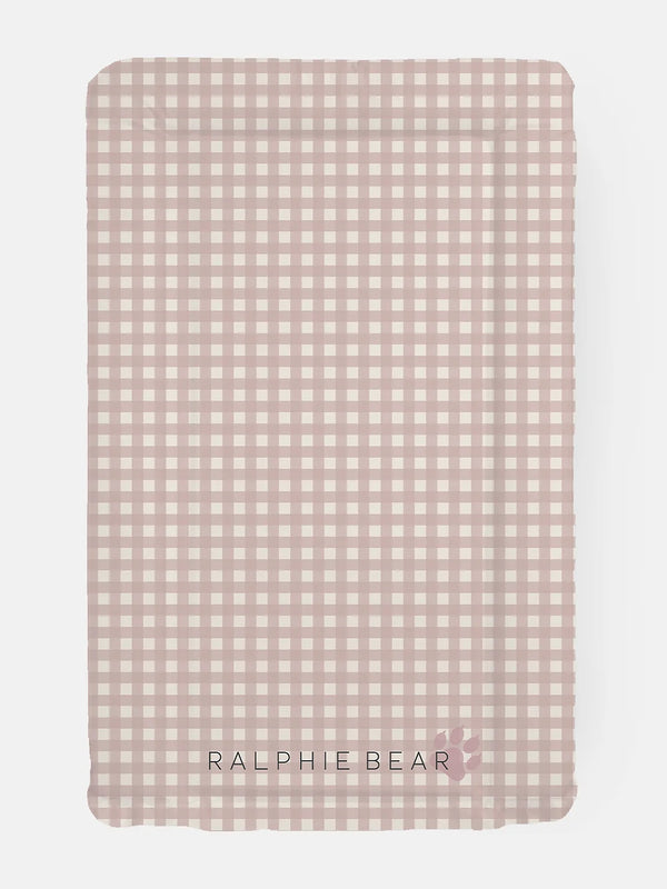 Gingham Pink Table Changing Mat