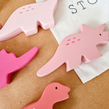 Pink Dino Discovery Wooden Toy Set