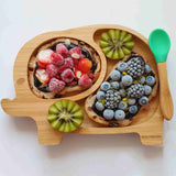 Bamboo Elephant Suction Plate