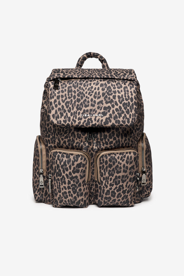 Alto Changing Backpack Brown Tonal Leopard