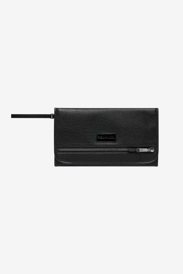 Etta Changing Clutch Black Vegan Leather