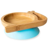 Bamboo Tableware Suction and Section Plate - Snail