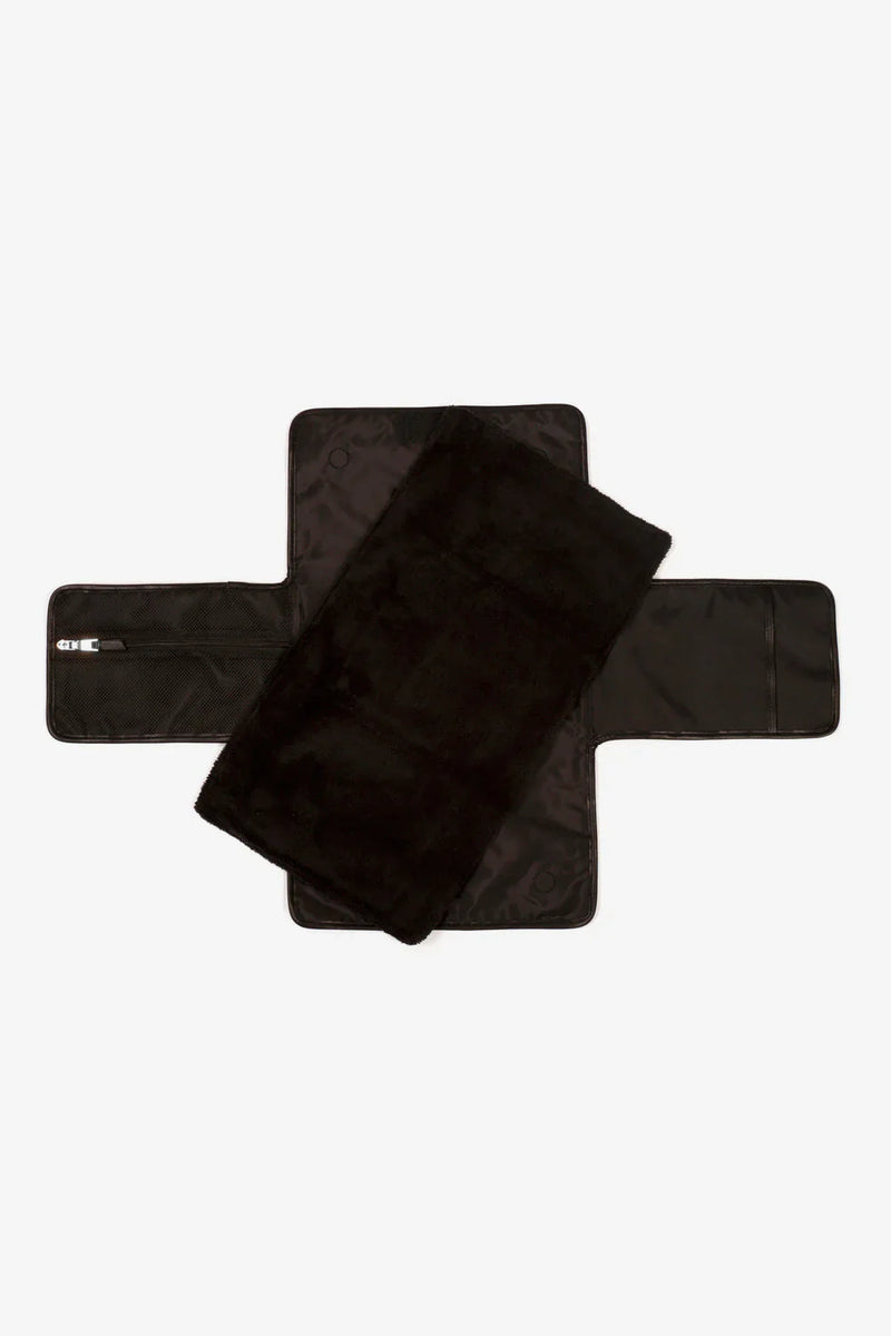 Etta Changing Clutch Black Vegan Leather