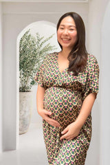 Kimono-Style Maternity & Breastfeeding Dress