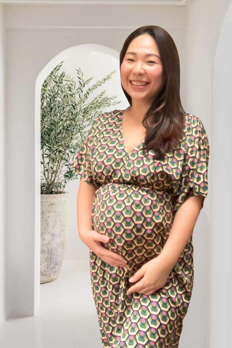 Kimono style maternity outlet dress