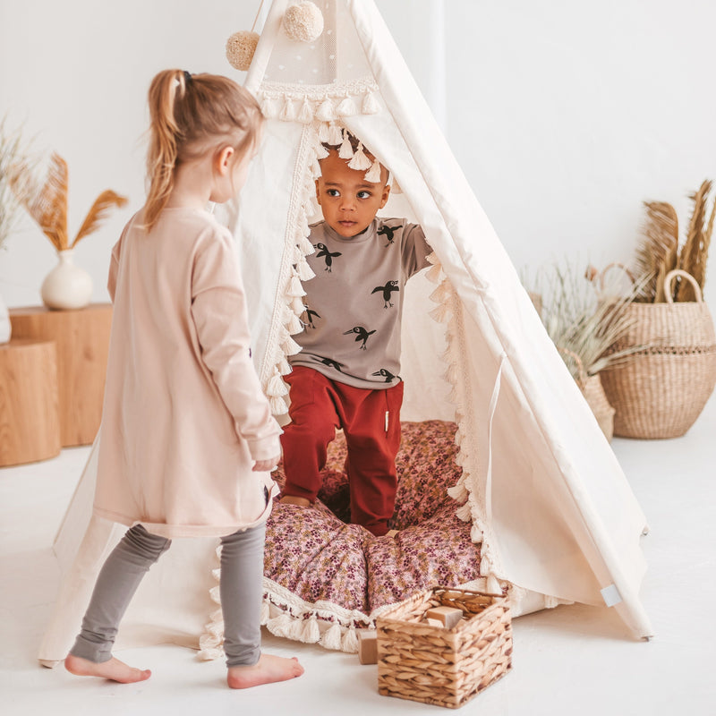 Boho Kids Teepee With Tassels