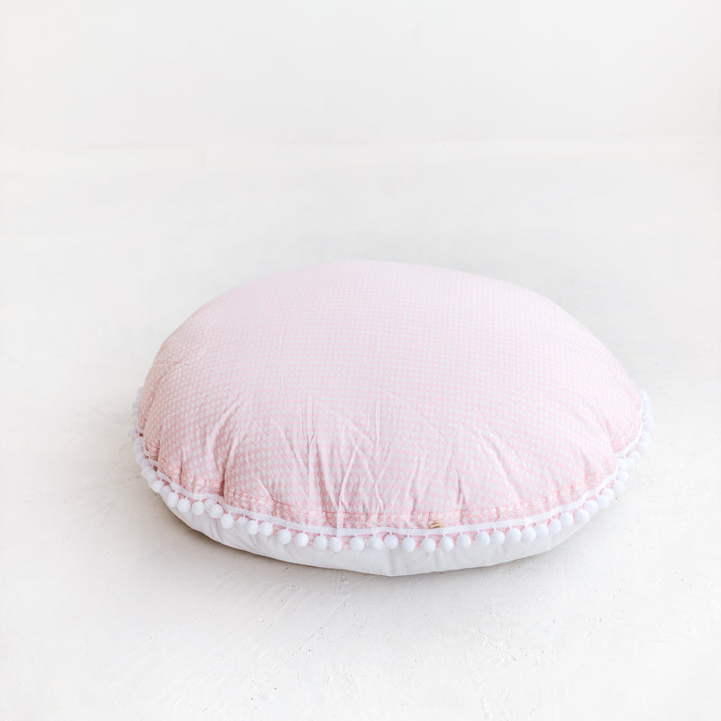 Big Floor Cushion Rhombus Diamond Pink