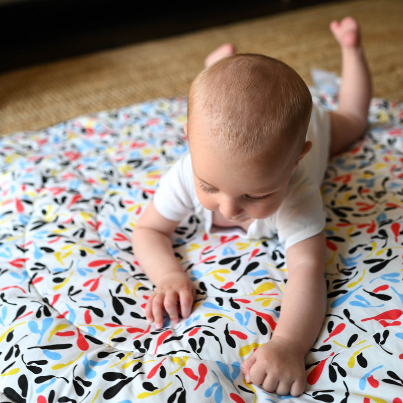 PLANT PRINT PLAYMAT- Reversible Newborn to 4 Months and 5+ Months