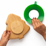 Bamboo Christmas Tree Plate