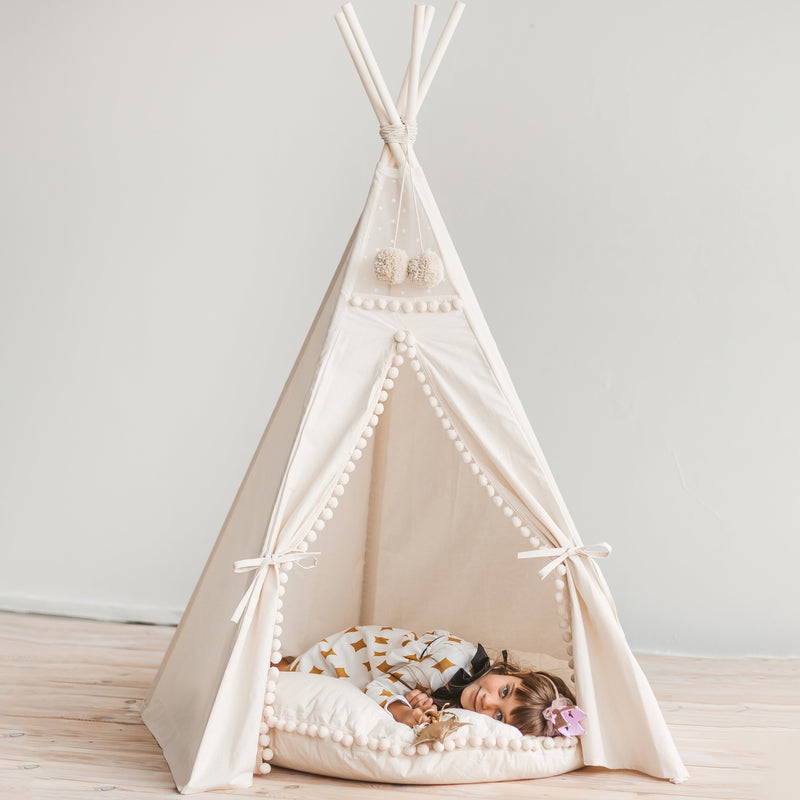 Original Play Tent With Pompoms