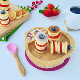 Bamboo Suction Plate - Ladybird