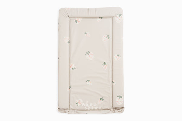 Strawberries Baby Changing Mat