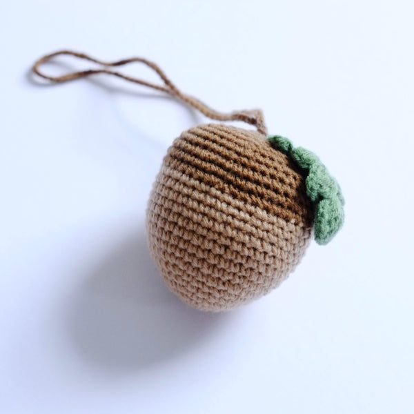 Crochet Hanging Acorn Rattle