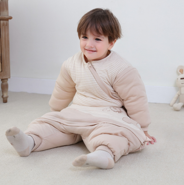 Neutral Whale Baby Sleeping Bag With Detachable Arms and Legs