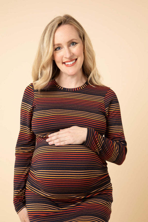 Striped Relaxed Fit Maternity Dress