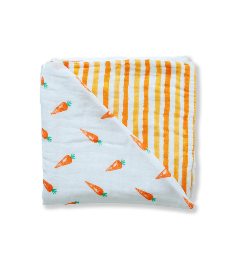 ORGANIC SNUG BLANKET - CARROTS