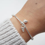 Sterling Silver Autumnal Noodle Bracelet