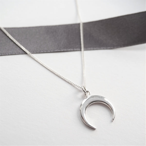 Sterling Silver Necklace With Horn Charm