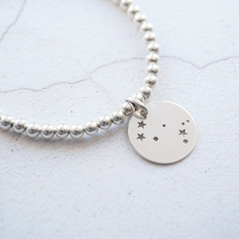 Sterling Silver Bracelet With Constellation Charm