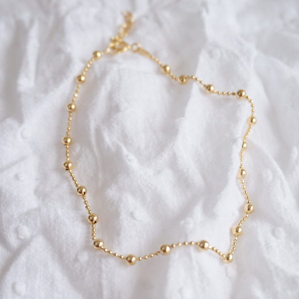 Gold Serenity Anklet