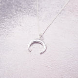 Sterling Silver Necklace With Horn Charm