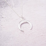 Sterling Silver Necklace With Horn Charm