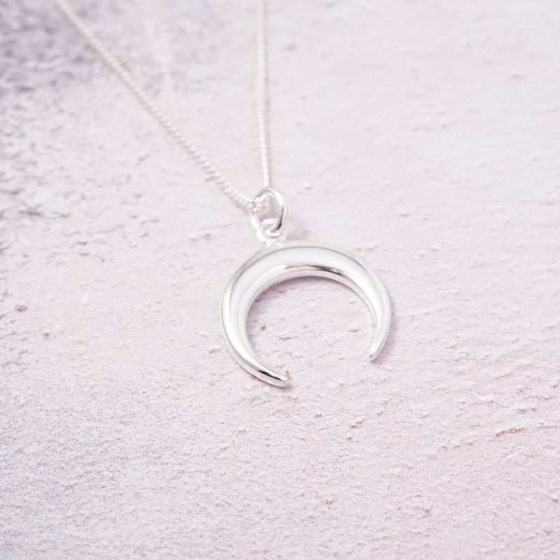 Sterling Silver Necklace With Horn Charm