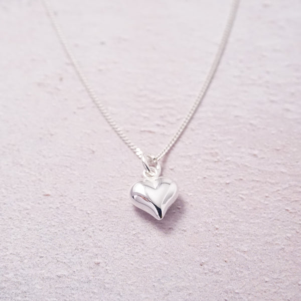 Sterling Silver Necklace With Heart Charm