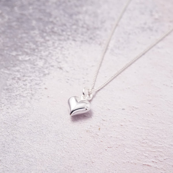 Sterling Silver Necklace With Heart Charm