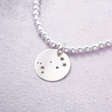 Sterling Silver Bracelet With Constellation Charm