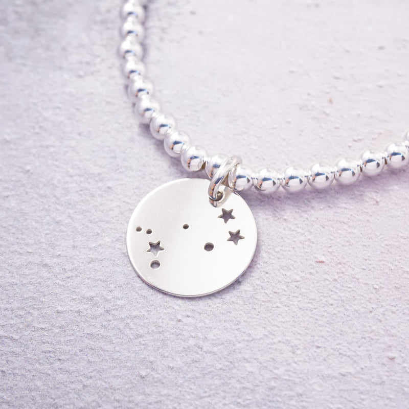 Sterling Silver Bracelet With Constellation Charm