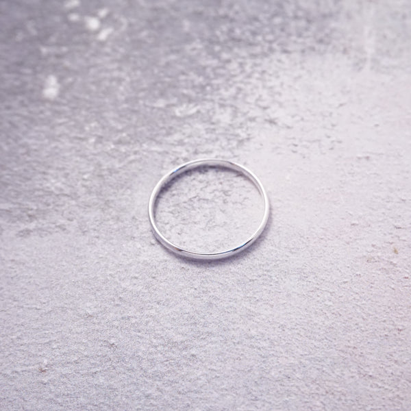 Sterling Silver Plain Round Stacking Ring