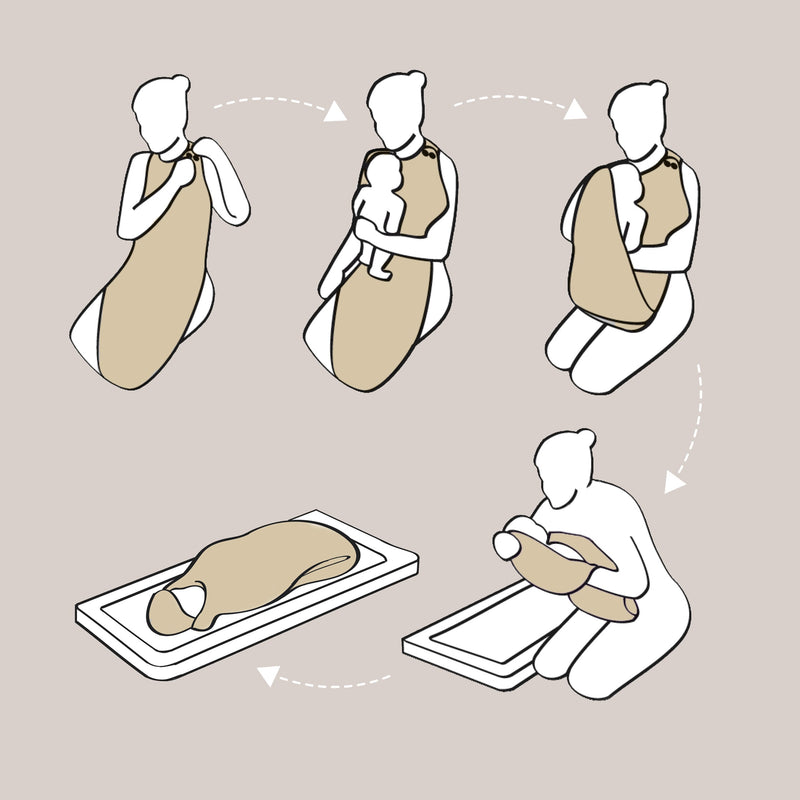 Cuddledry 'Hands-Free' Baby Towel Oatmeal