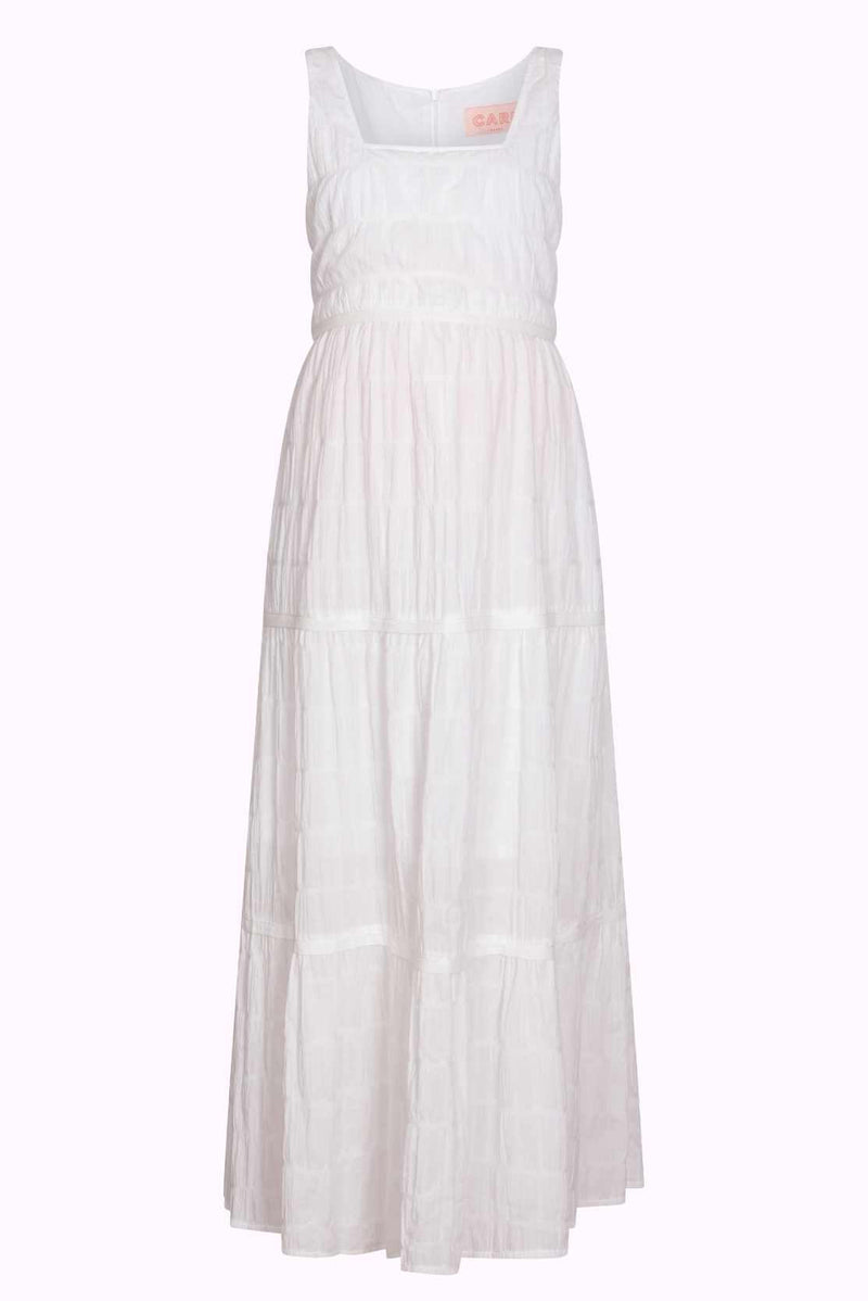 Maternity & Nursing Summer Dress in Breezy White Cotton