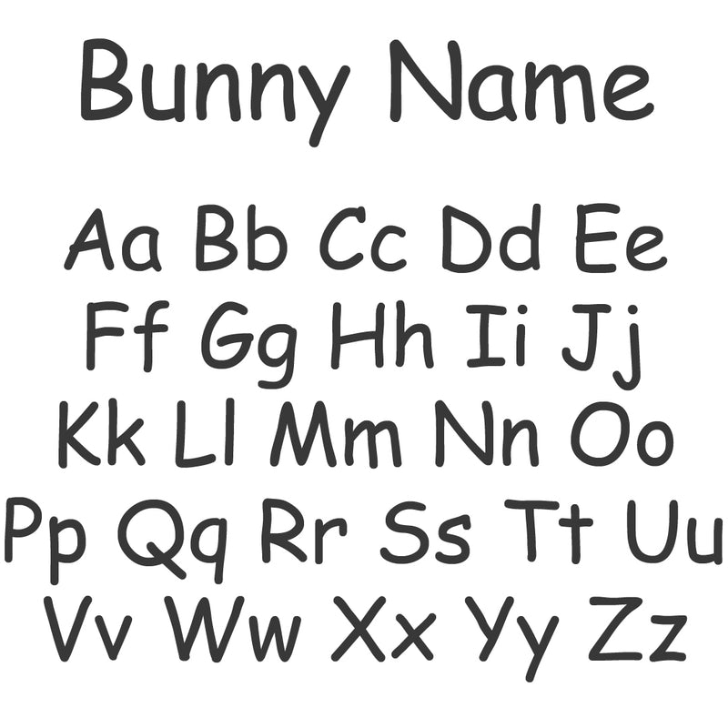 Personalised Ribbed Set  - Bunny Name