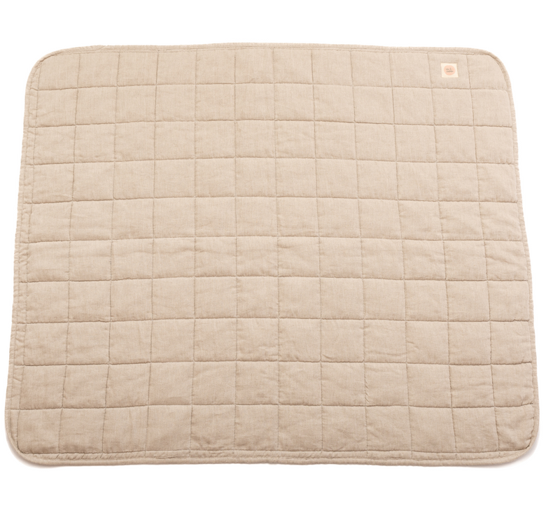 Pure Flax Linen Quilted Blanket